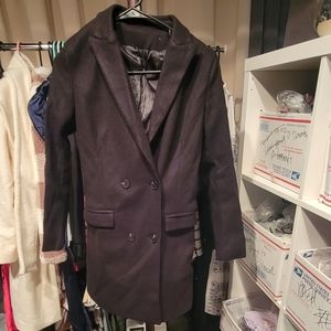 Shein Black Pea Coat